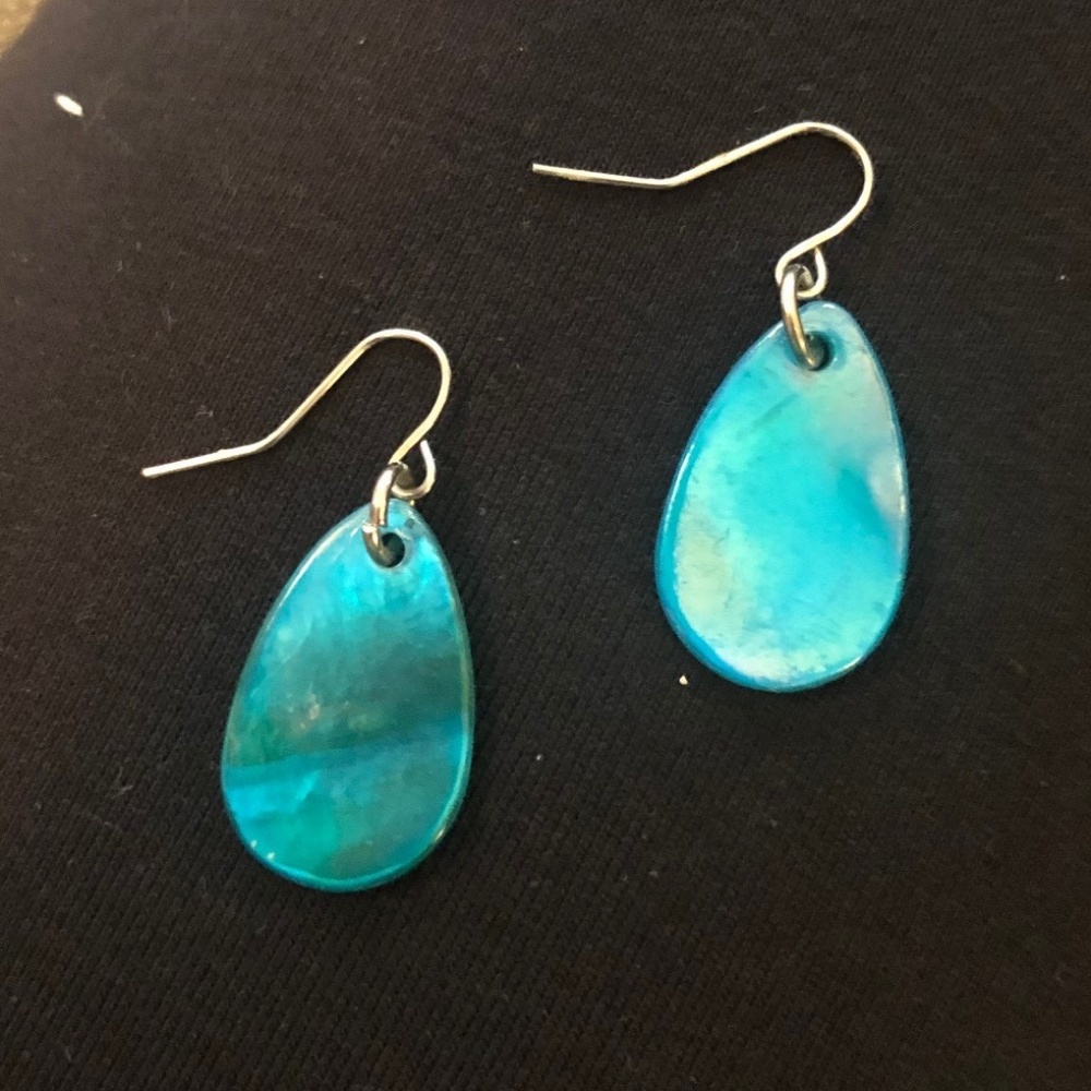 Teal Earrings